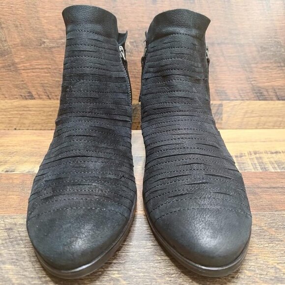 Paul Green Women’s Malibu Slice Zip Ankle Bootie Gray Leather Size 6UK / 8.5US - Picture 2 of 9